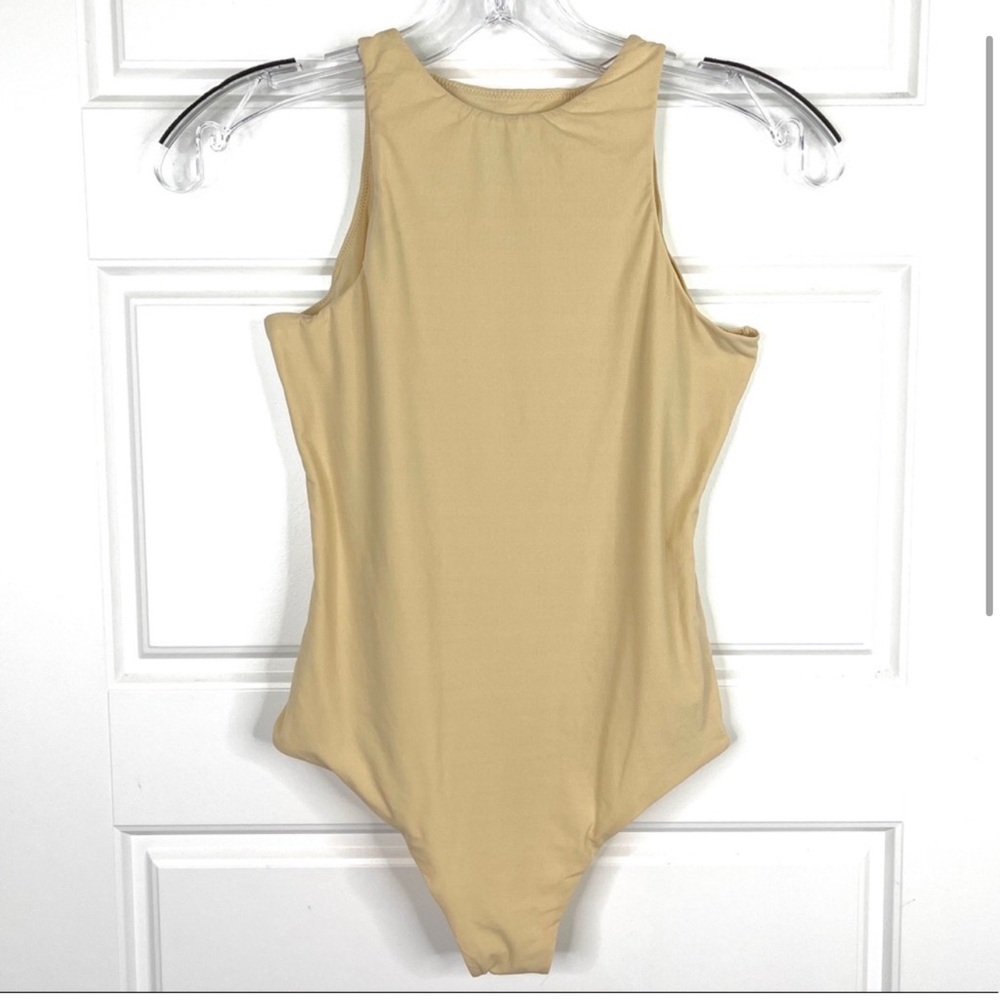 SKIMS Fits Everybody High Neck Bodysuit Clay NEW Size S